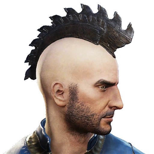 Прическа "Металлический ирокез"